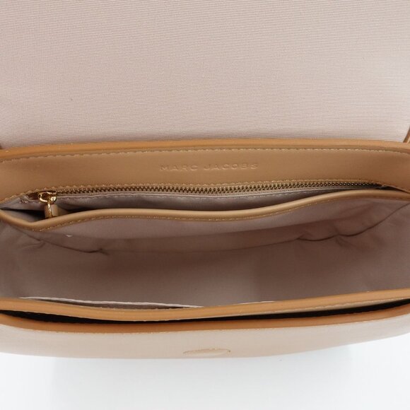 Marc Jacobs The Messenger Saddle Bag Medium In Leather Camel Cream OS - Picture 11 of 16